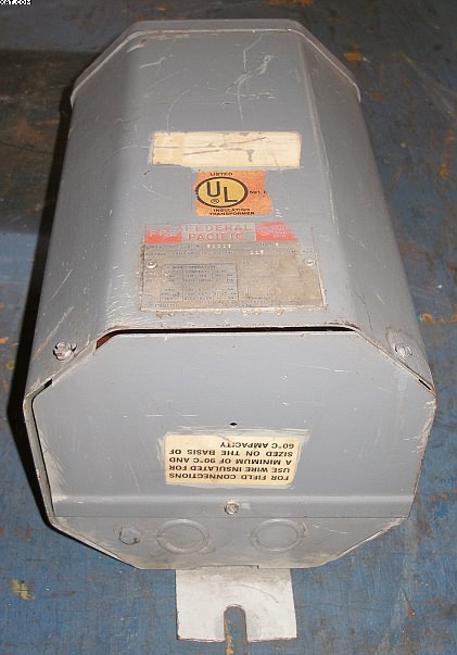 FEDERAL PACIFIC Step Down transformer, 3 Kva, 480-240-120V,